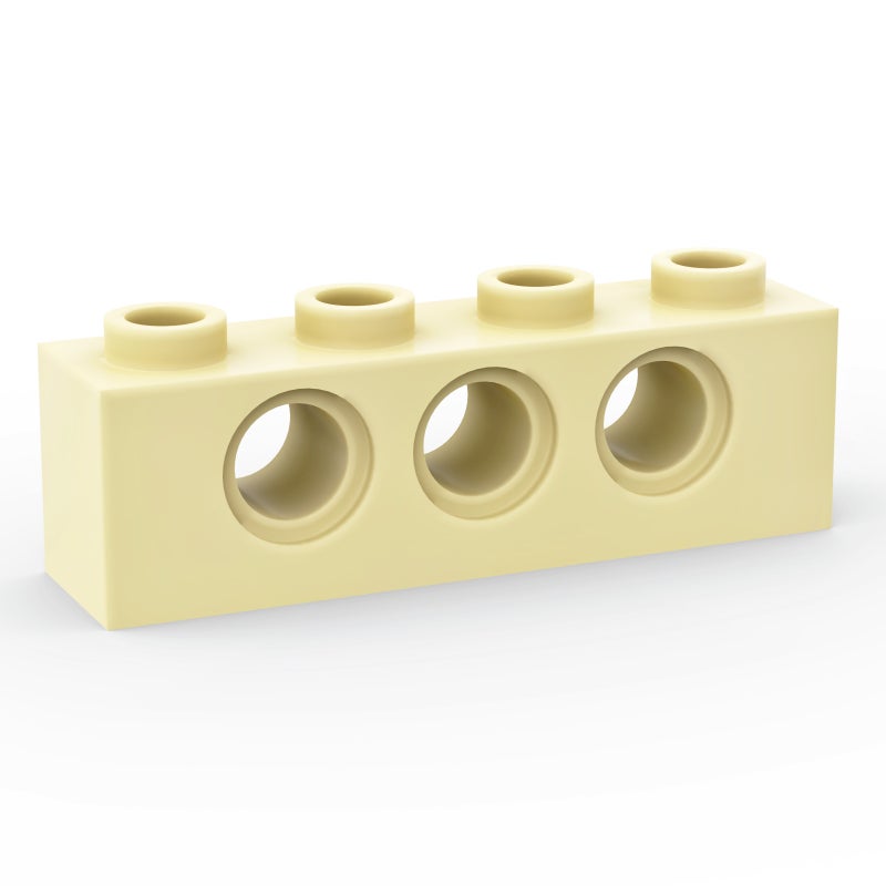 100G Compatible Lego 3701 Blocks 1X 4 With 3 Holes Brick Diy Small Particle Puzzle Moc Parts - Image 4